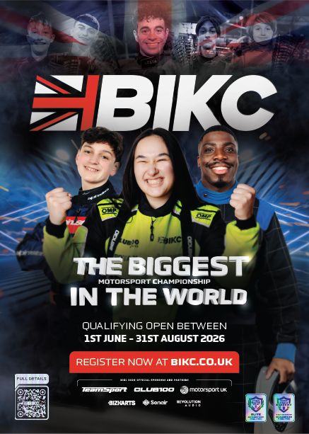 Poster for the British Indoor Karting Championship 2026.